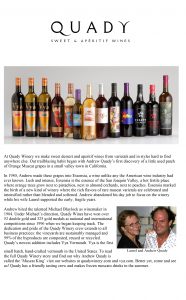 Quady Winery story document.