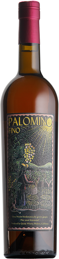 Palomino Fino sherry bottle shot.