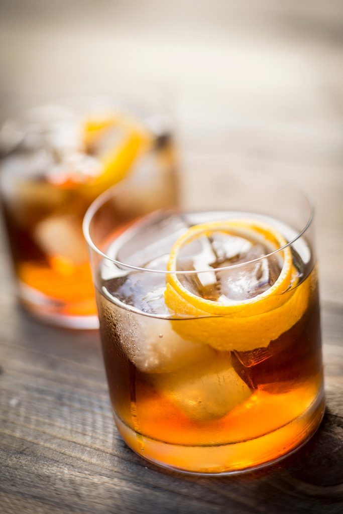 The Vya vermouth aperitif with a lemon twist.