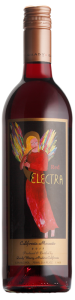 Quady Red Electra Moscato Sweet Wine bottle shot.