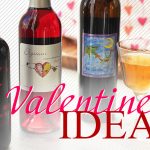 "Valentine's Ideas," text over a graphic and image of Elysium Black Muscat dessert wine, Deviation dessert wine and Starboard Batch 88 port wine.