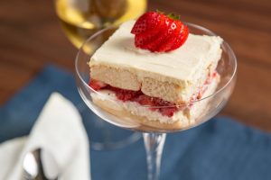 Creamy Strawbery Electra Moscato Wine Torte Dessert Recipe Pairing