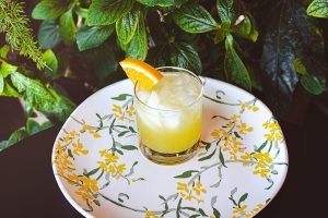 Django Reinhardt Low ABV Cocktail with Vya Extra Dry Vermouth and lemon juice