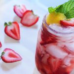 Vya Whisper Dry Vermouth Strawberry Lemonade Refresher