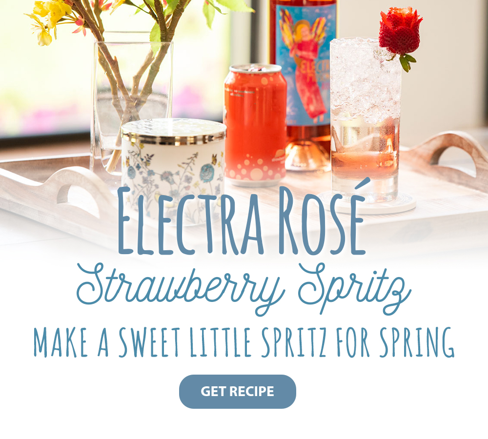 Electra Rose Strawberry Spritz - Make a sweet little spritz for spring