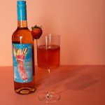 Strawberry Fizz sparkling wine cocktail
