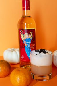 Orange Creamsicle Cocktail for Halloween with Electra Moscato
