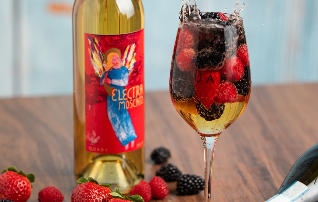 Sparkling Electra Moscato Quady Winery
